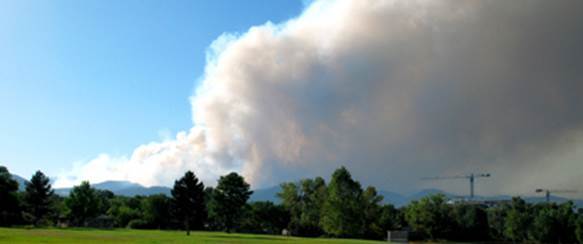 approaching fire